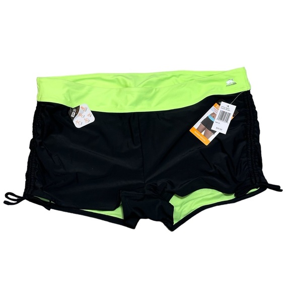 Zeroxposur 3X Swim Shorts Hybrid Trunks Boxers Black Swimwear Ruched Boardshort - Picture 3 of 8